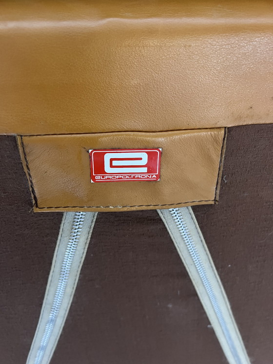 Image 1 of Paltrona Italia design in pelle anni '70