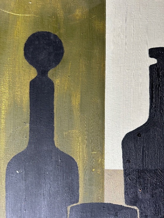 Image 1 of huile sur panneau double face 