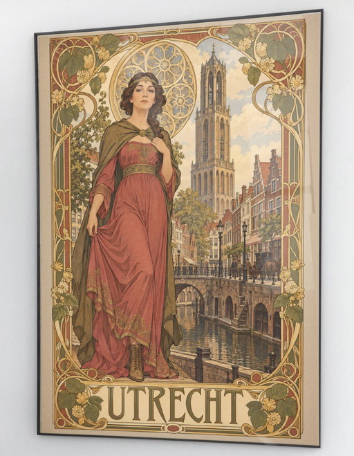 UTRECHT | Art Nouveau Jugendstil Poster Affiche Mucha Stijl |