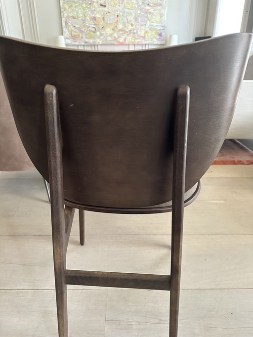Norr11 Chaise de salle à manger éléphant bois cuir
