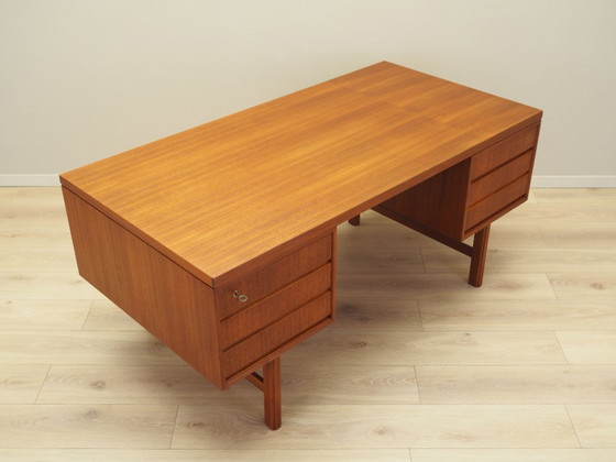 Image 1 of Teak desk, Danish design, 1970s, production: Denmark