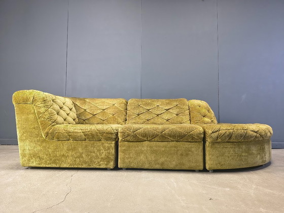 Image 1 of Canapé modulable vintage en velours de Laauser, années 1970