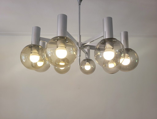 Large Chandelier by Kaiser Leuchten in Chrome