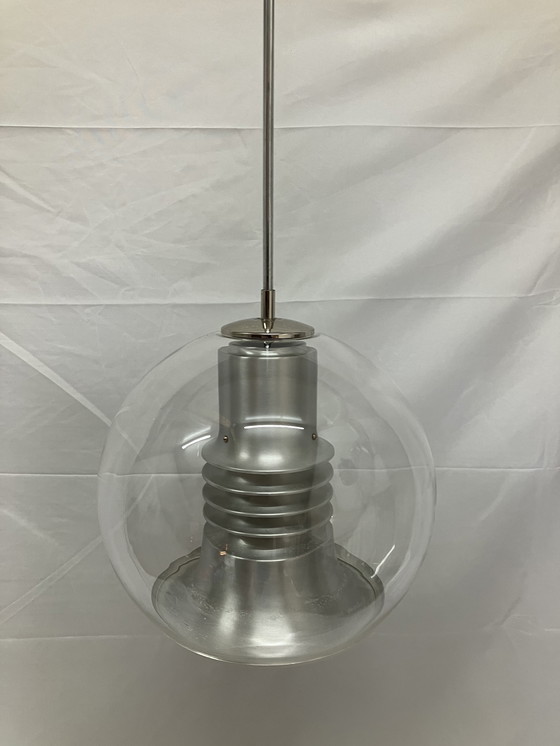 Image 1 of Space age vintage glass pendant lamp by Leclair & Schäfer