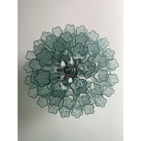 Image 1 of Lámpara de araña Tronchi estilo Murano verde moderno