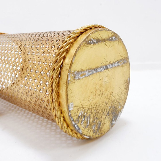 Image 1 of Portaombrelli placcato oro in stile Hollywood Regency di Li Puma, Firenze, Italia, anni '50