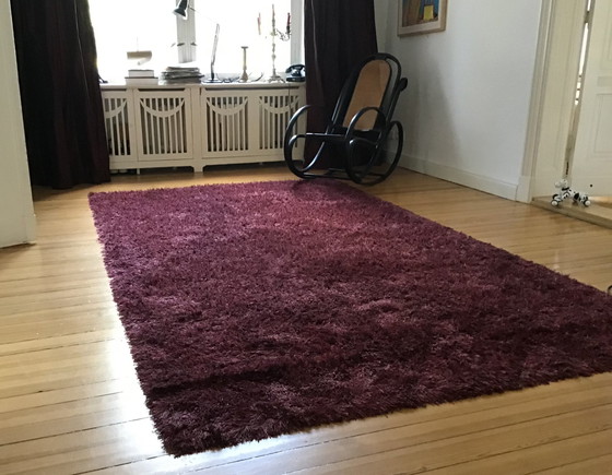 Image 1 of Tappeto Kasthall Fogg 360 x 200 Lino Cerise scuro rosso viola NP 3800€