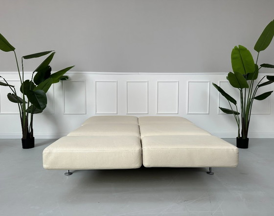 Image 1 of Brühl Moule Canapé design en cuir Beige Fonction sommeil Canapé