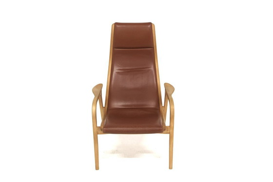 Sillón Escandinavo de Cuero de Yngve Ekström, 1970, Swedese, Sillones, Scandinavian (foto 4 de 7)