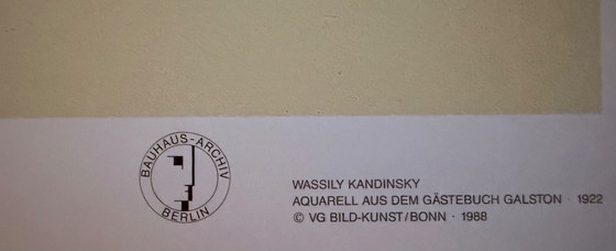 Image 1 of Wassily Kandinsky: “Aus dem Gästebuch Galston 1922”. Archivio Bauhaus di Berlino