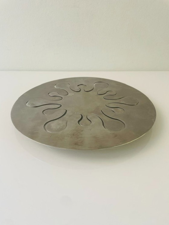 Image 1 of Set di 2 sottobicchieri vintage in metallo – iconico design retrò