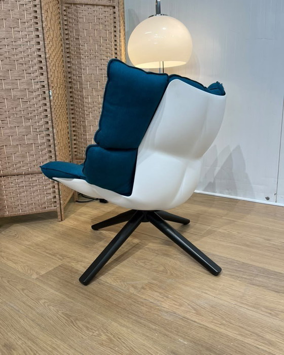 Poltrona B&B Italia Husk Blu Come Nuova + Garanzia, Poltrone, Tessile, Plastica, Modern (foto 7 di 12)