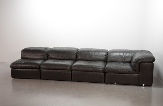 Canapé modulaire Jeep en cuir gris, années 1970, ensemble de 4 – Durlet, Canapés modulables, Leather (photo 15 of 38)