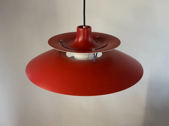 Image 1 of Lámpara colgante danesa Louis Poulsen PH5 roja