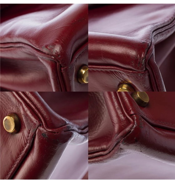 Image 1 of Sac HERMES Kelly 32 en Cuir Bordeaux - 103406
