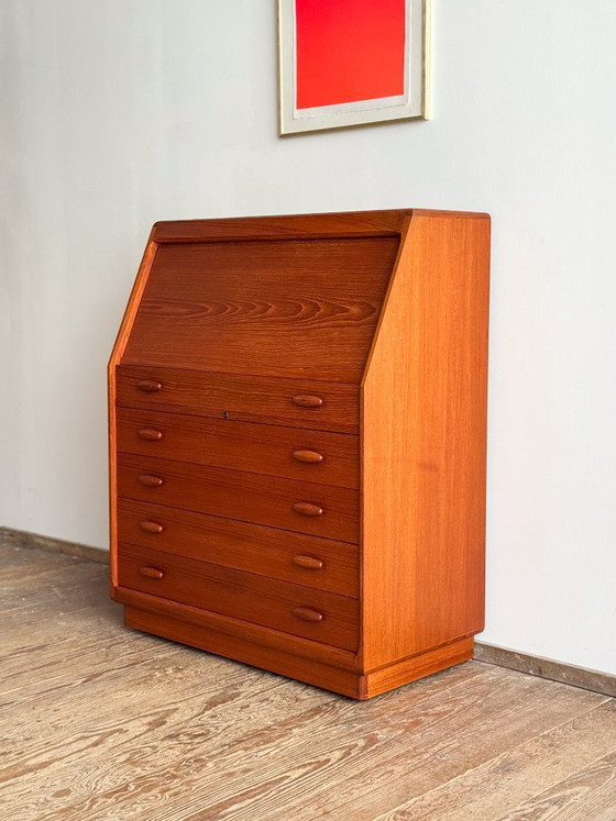 Image 1 of Mid Century Teak Secretary desk 1960s by Dyrlund
