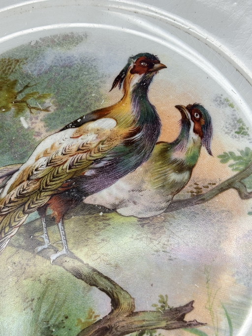 Antiek fazantenbord – Société Céramique Maestricht ca. 1900