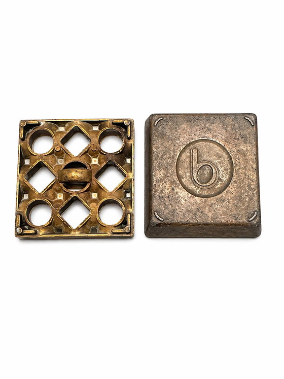 Image 1 of Vintage Swedish Brass Ashtray "Ultima 9" by Beck & Jung - Mid-Century Modern