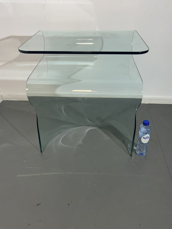 Image 1 of Fiam (Italy) glass side table '1980'