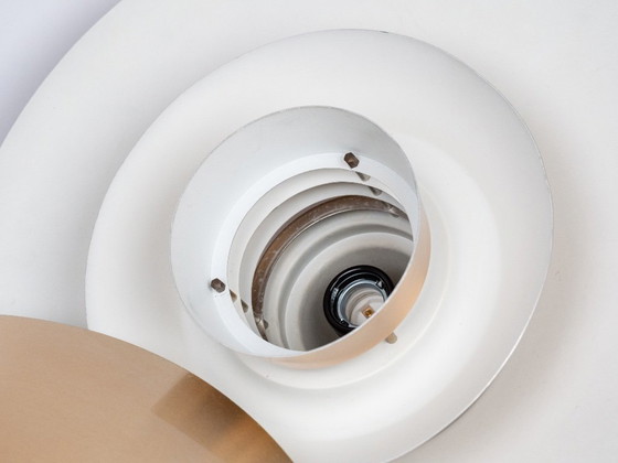 Coppia di 2 lampade a sospensione vintage danesi Superlight di David Mogensen – Alluminio (photo 9 of 18)