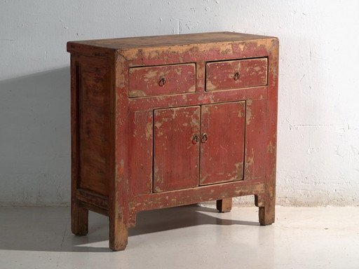 Cassettiera antica in legno di olmo – Cina, circa 1930