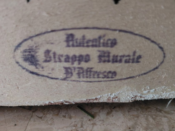 Image 1 of fresco schildering Autentica Strappo Murale B`Affresco  `LM`