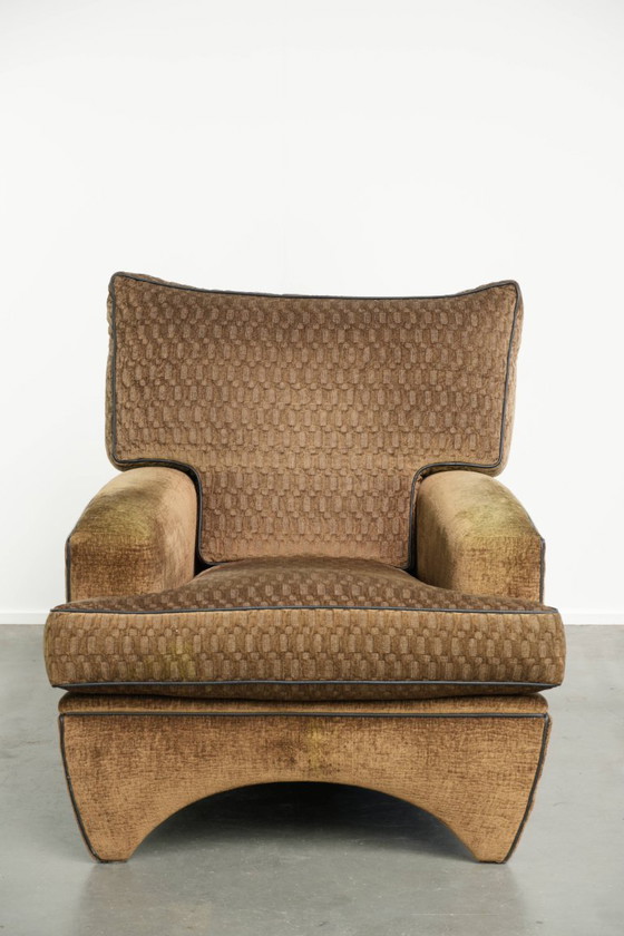 Beautiful Fabric Art Deco Design Armchair by Bart van Bekhoven – Textile (photo 2 of 13)