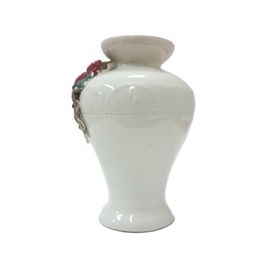 Image 1 of White ceramic vase from the "Sonoma Villa" collection