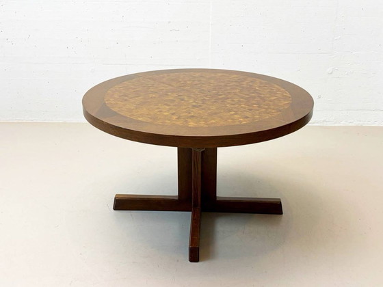 Image 1 of Round dining table by Dieter Waeckerlin, Switzerland, 1970s