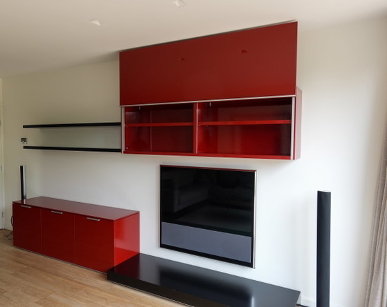 Poliform Sintesi – Ikonisches italienisches Design-Wohnwandelement – ​​360 cm breit – Wandschrank, Wood (photo 3 of 10)