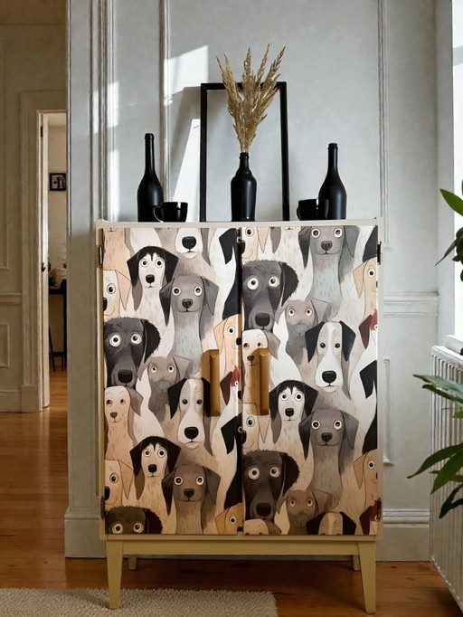 « AMICI » – Buffet design artisanal pour les amoureux des chiens