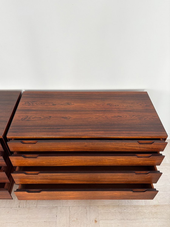 Dark wood Chest of drawers by Svend Langkilde, Denmark, 1960s, set of 2, Scandinavian (photo 9 of 23)