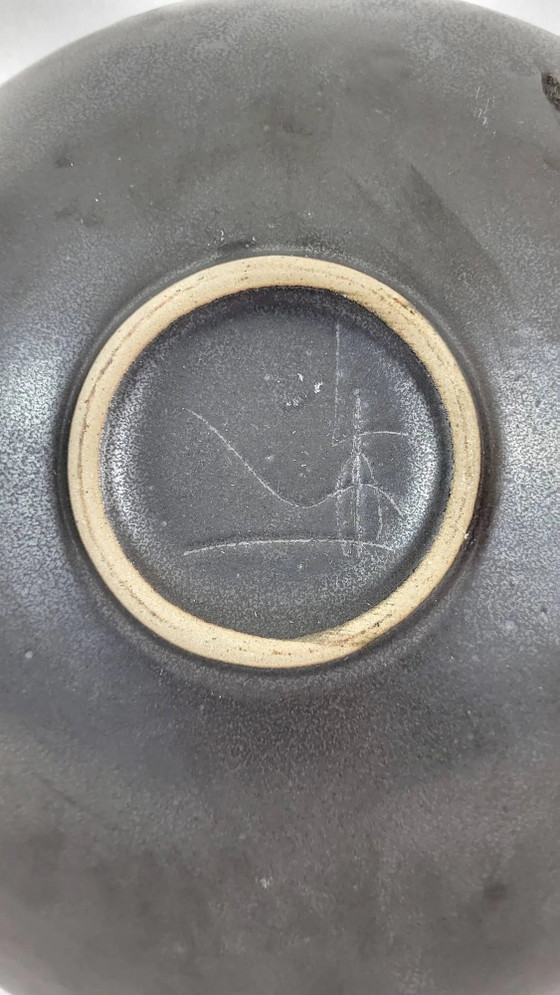 Stoneware dish / cup signed Jean Cacheleux – Crockery, Porcelain, Vintage (photo 6 of 7)
