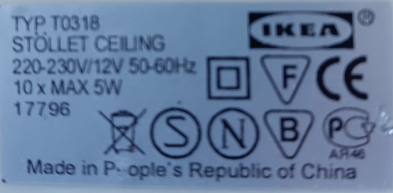 Image 1 of Very rare IKEA Stöllet T0318, 1970s so-called "explosion" pendant lamp.