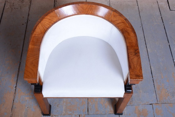 Restored Empire Seating Set, Spruce, Cherry Wood, Polish, Austria, 1850s – Seating area, Textile (photo 6 of 18)