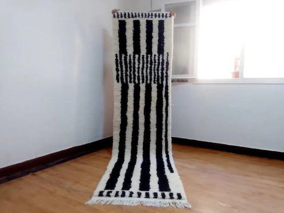 Tappeto passatoia in lana - stile berbero tessuto a mano dal Marocco - 300 x 78 cm – Tappeti, Wool, Cotton (photo 6 of 7)
