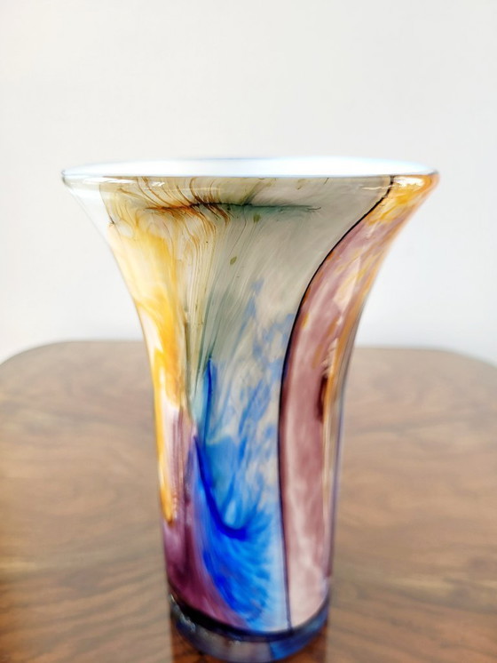 Image 1 of Michèle Luzoro vaas, multicolor, jaren 80, Frankrijk