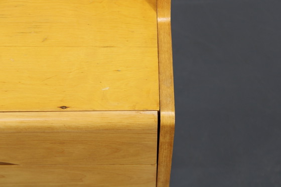 Image 1 of Nachtkastjes en ladekast met glazen legplank uit 1960, Tsjecho-Slowakije