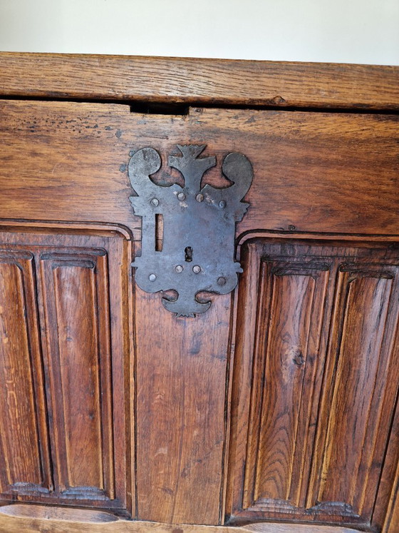 Arcón antiguo de roble – Armarios de almacenamiento, Madera (photo 5 of 8)