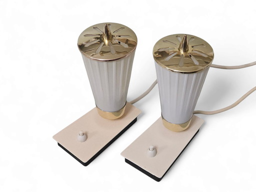 Paire de lampes de table élégantes, années 1950