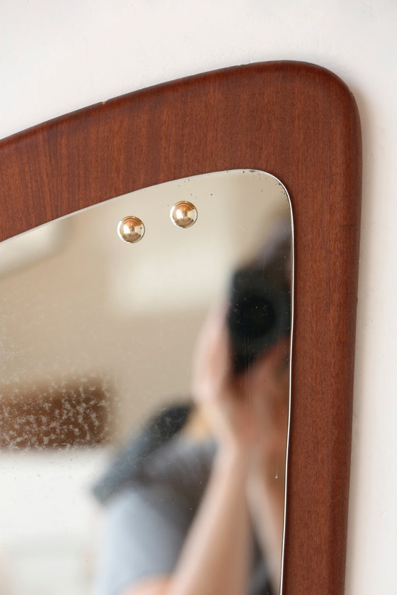 Image 1 of Teak mirror - Scandinave 28.03.25.04