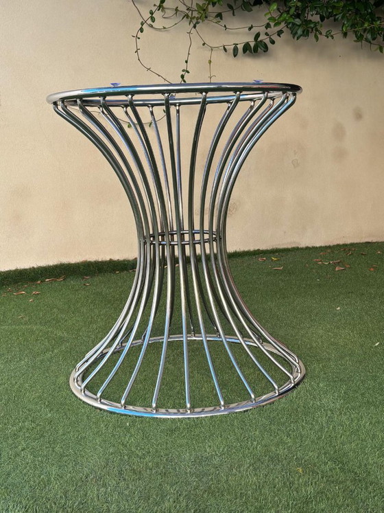 Space Age Table Et 4 Chaises Entièrement Restauré – Salles à manger complètes, Chrome (photo 5 of 15)