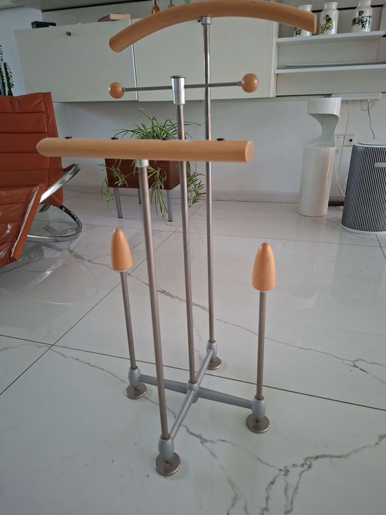 Servomuto Auping design Frans de la Haye – Accessori per camera da letto, polished steel, Legno (photo 5 of 5)