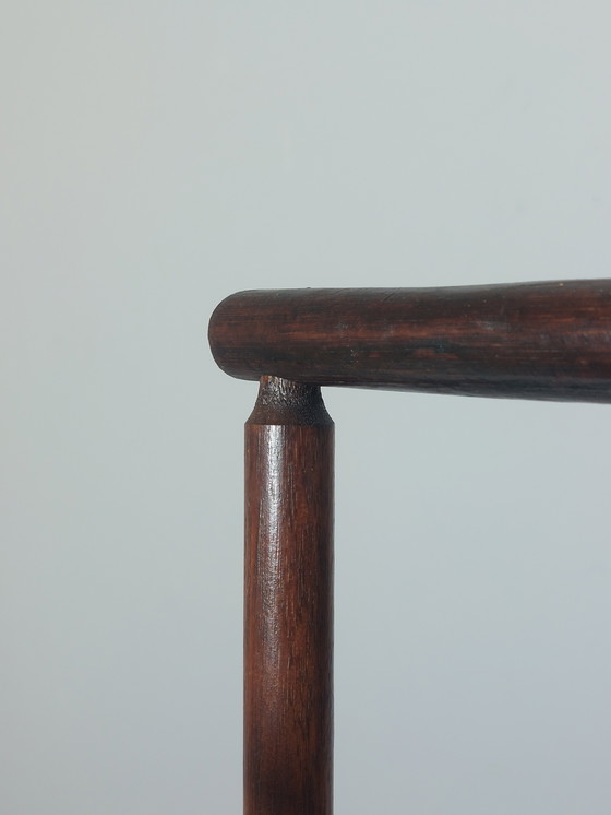 Image 1 of Valet de chambre vintage en bambou de style chinoiserie, portant à vêtements