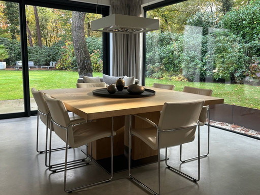 Square dining table