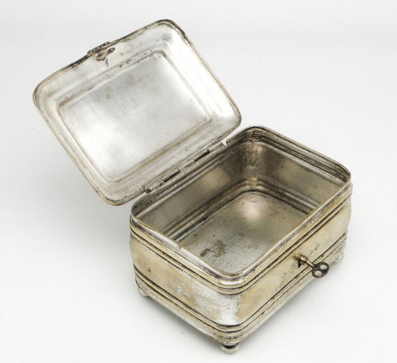Plated Brass Sugar Bowl From Henneberg Brothers, Warsaw, Poland, 19th Century – Table accessories, Silver (photo 2 of 13)