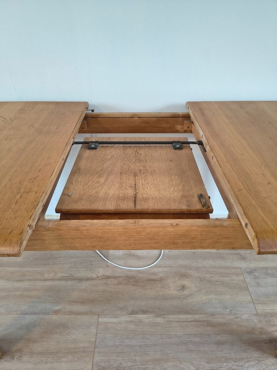 Oak Dining Table – Designer & Extendable – Wood (photo 8 of 20)