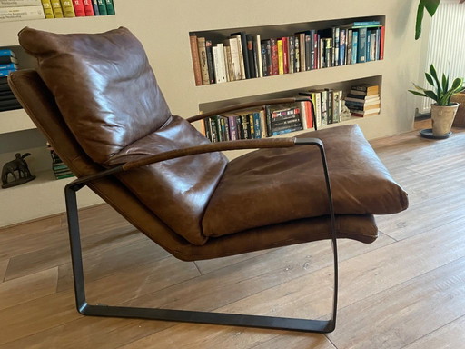 Leren vintage stoel