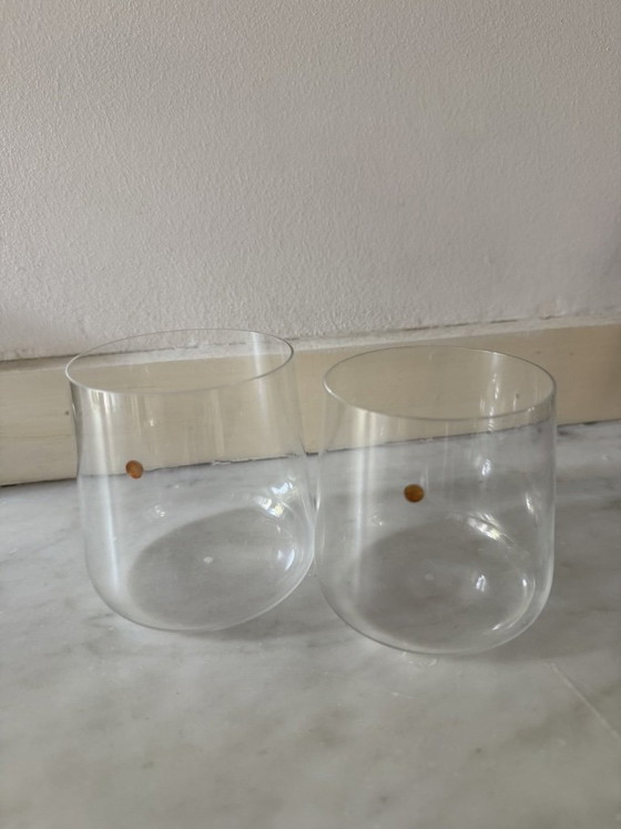 Image 1 of Copas de cristal Lobmeyr – Fortune with a Golden Dot – diseño de Mark Braun (juego de 2)
