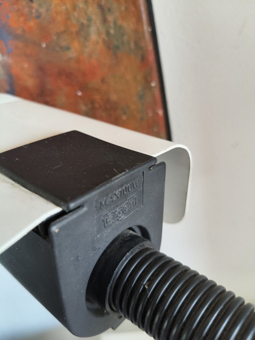 Vintage Targetti Sankey Table Lamp – Gino Sarfatti – 1970s (Italy) – tafellampen, Metal, Plastic (photo 2 of 15)